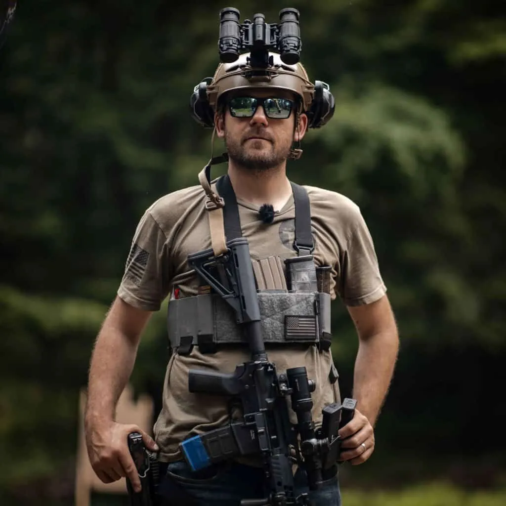 Jared, owner and CEO of TA, with his gear