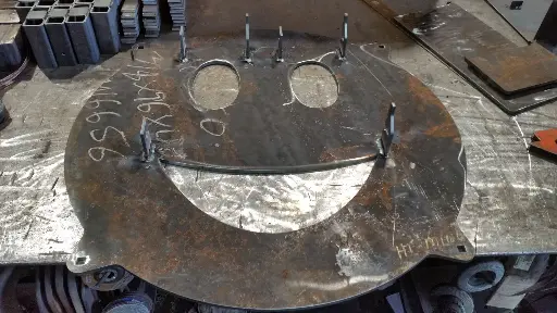 Steel Target with a smile