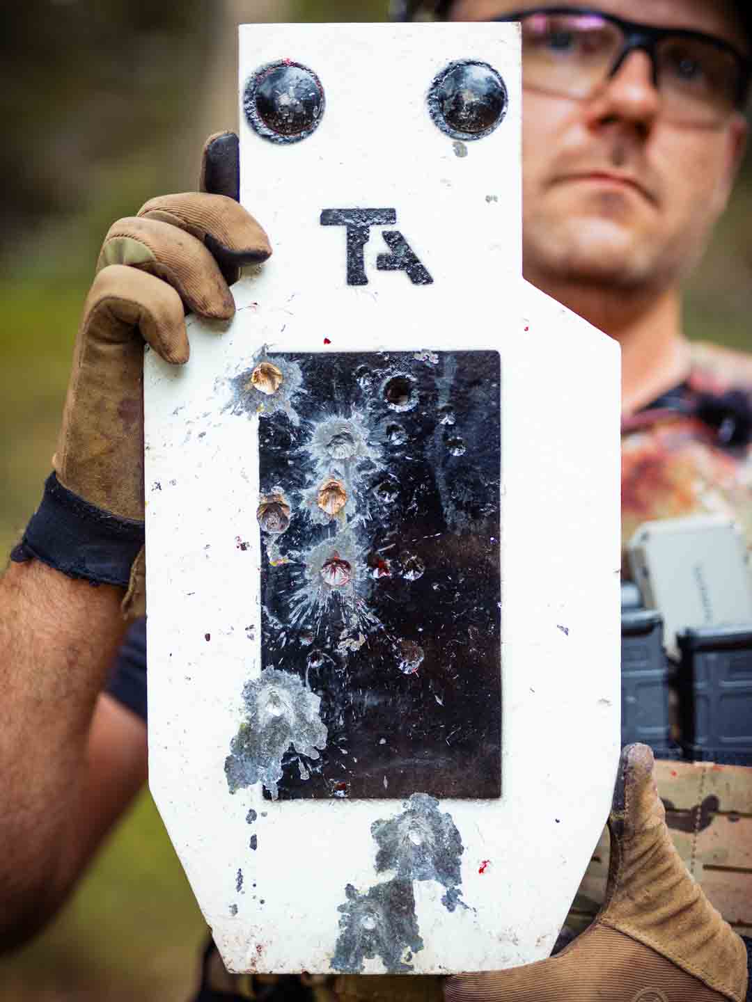 M61 does not penetrate AR550 Steel Targets, but what made the hole?