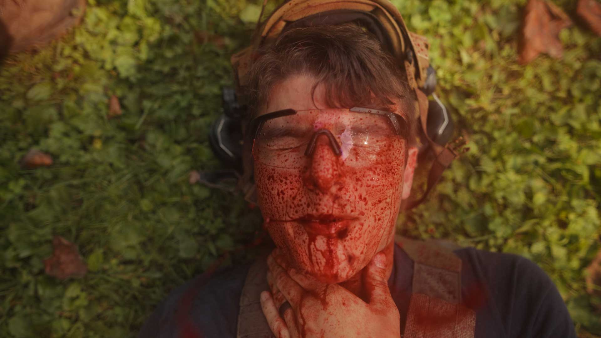 Brenton Bleeding TA Targets Cameraman Brenton gets covered in blood