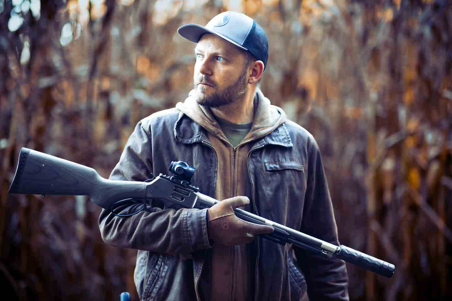 Jared with a SPD Hush Rifle TA Targets review on a Henry SPD 375 Magnum Lever Action Rifle