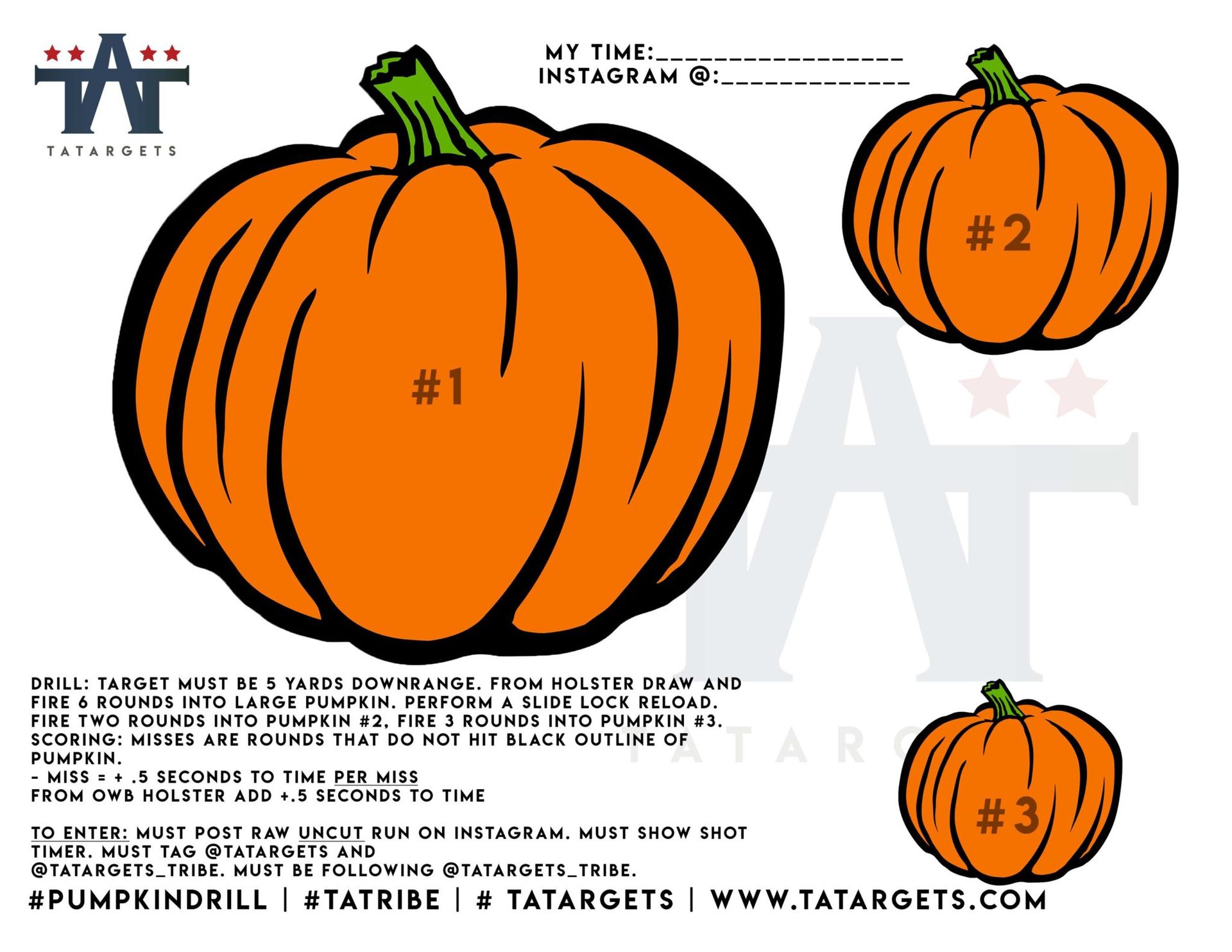 NOVEMBER 2021 DRILL CHALLENGE: #PUMPKINDRILL 