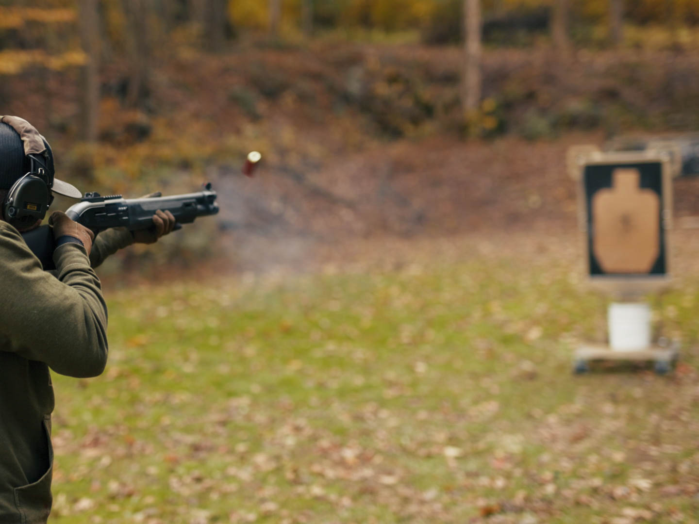 Using Shotgun on the MOD 1 Shotgun Vs Portable Bullet Trap