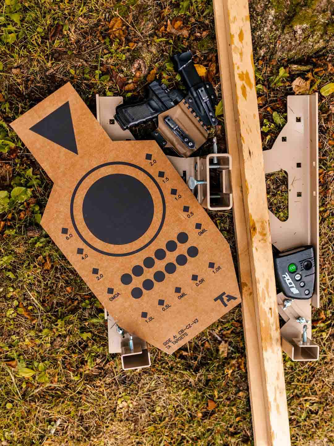 C Zone Paper Shooting Target with Range Gear