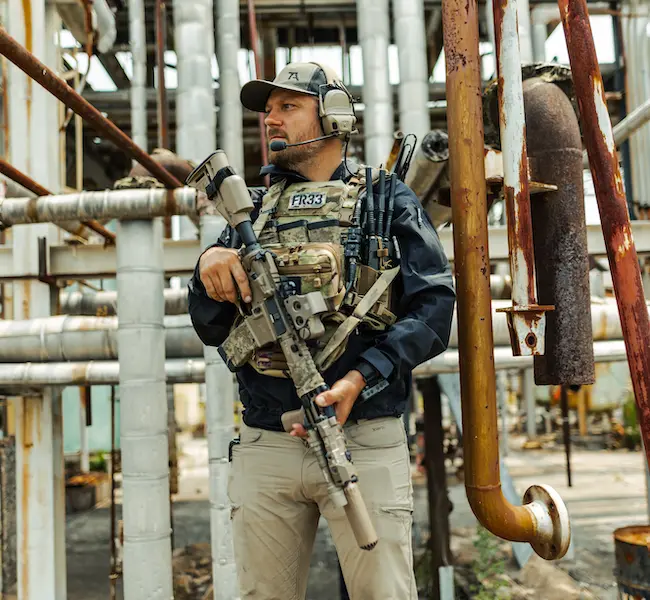 Jared Daub with a Travis Haley's Firearm