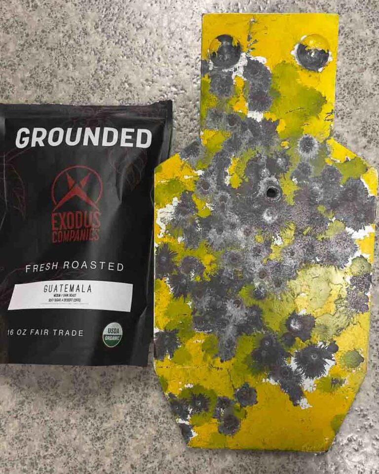 This is the target plate as received from the customer with a hole in the center.