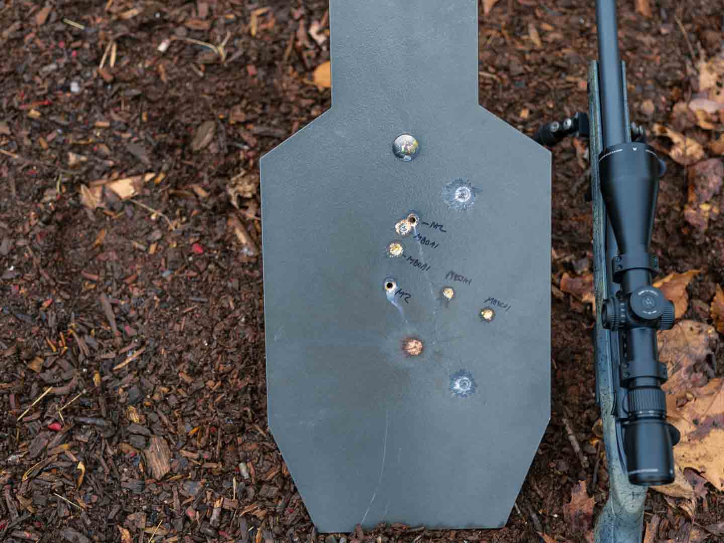 Shown is the AR500 Genesis C Zone. This is the plate we used with armor piercing ammo.