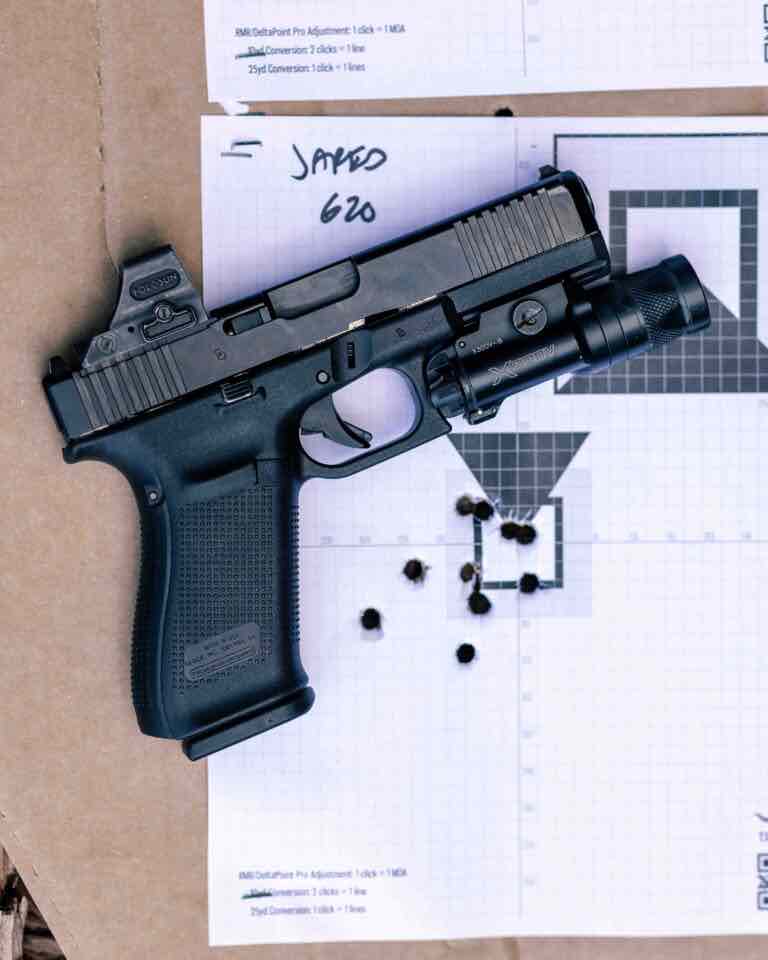 Glock 20 Paper Target Practice