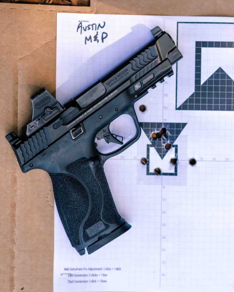 M&P10mm Pistol Paper Target Practice