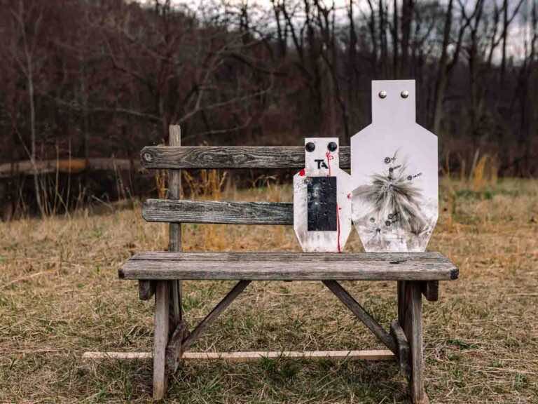 MINI A-DAP Target beside a C Zone Steel Target