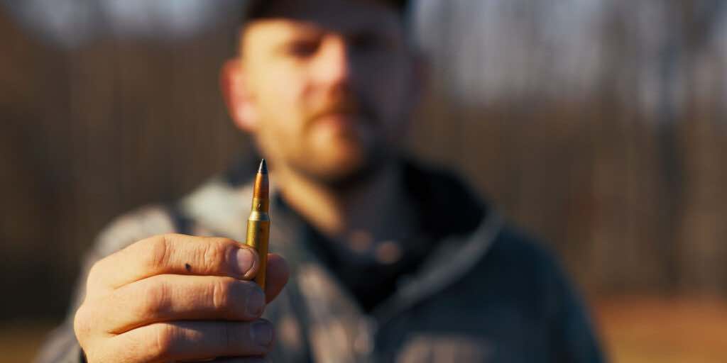 Black Tip Armor Piercing Bullet