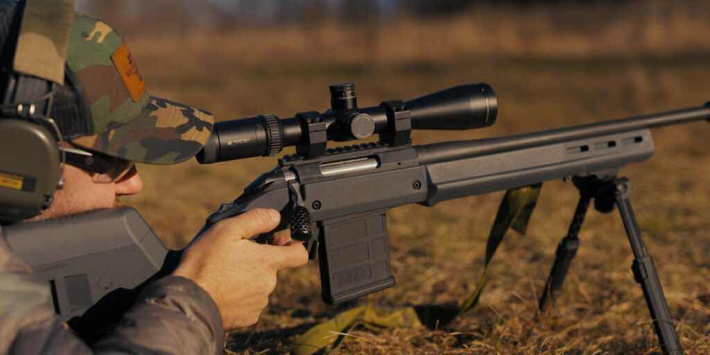 Looking down the scope