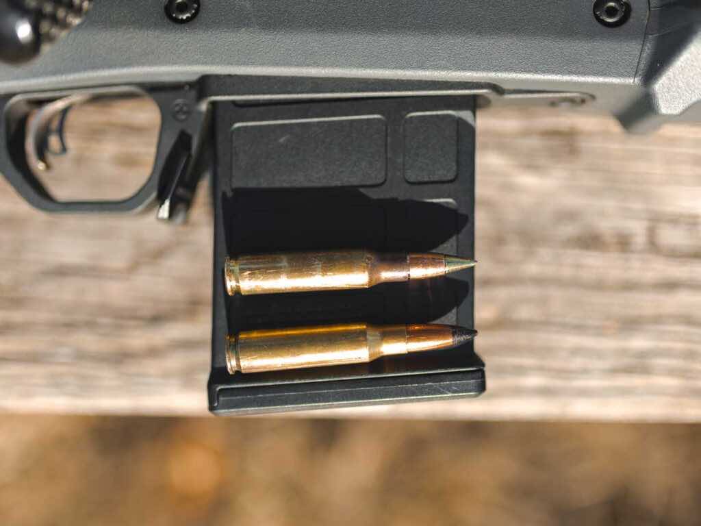 Close up on M855A1 and M80A1 with harden steel tip