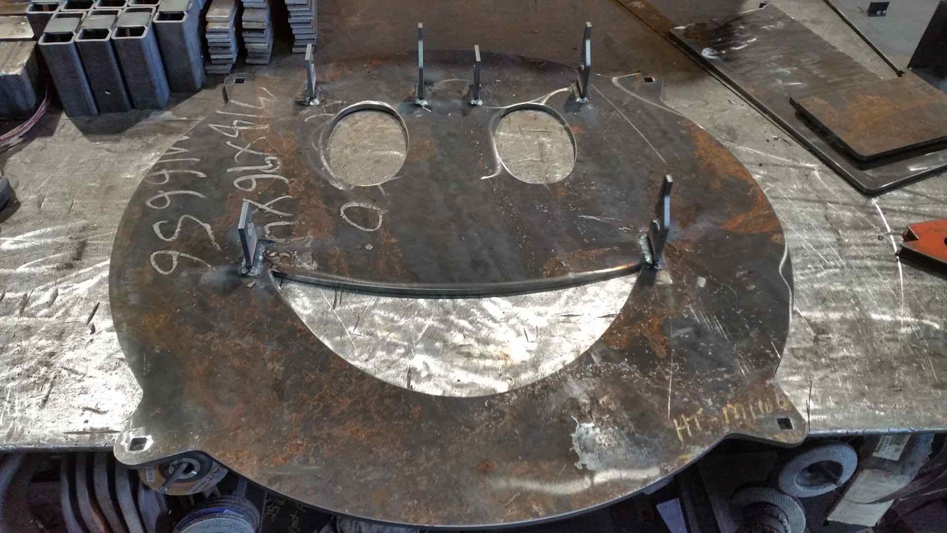 Smile Steel Target Custom Steel Target with a smile