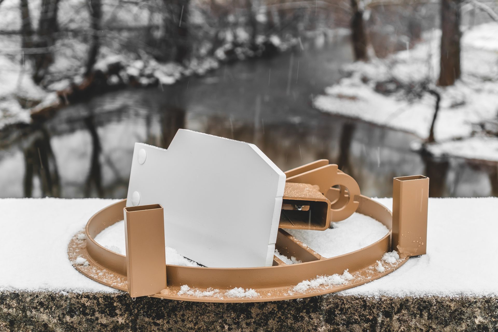 Mini A-DAP with Hostage Bracket in the snow Mini A-DAP with Hostage Bracket in the snow