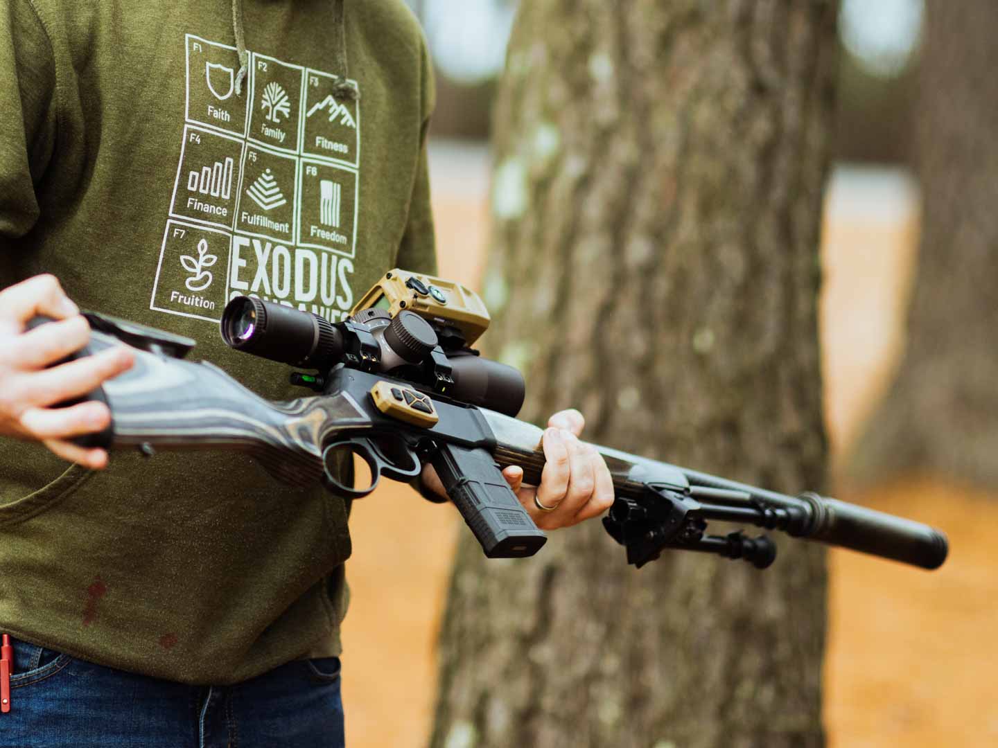 Jared carrying his Henry SPD Predator