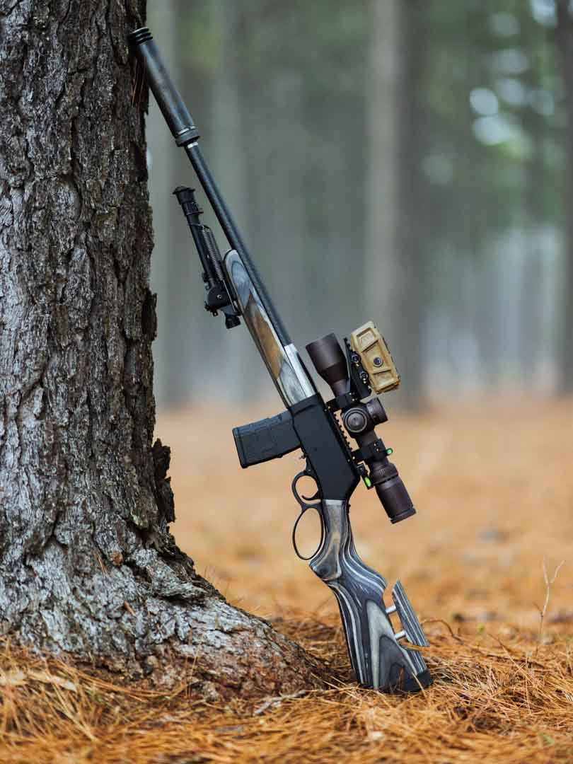 In the woods with a Henry Lever Action, the SPD Predator