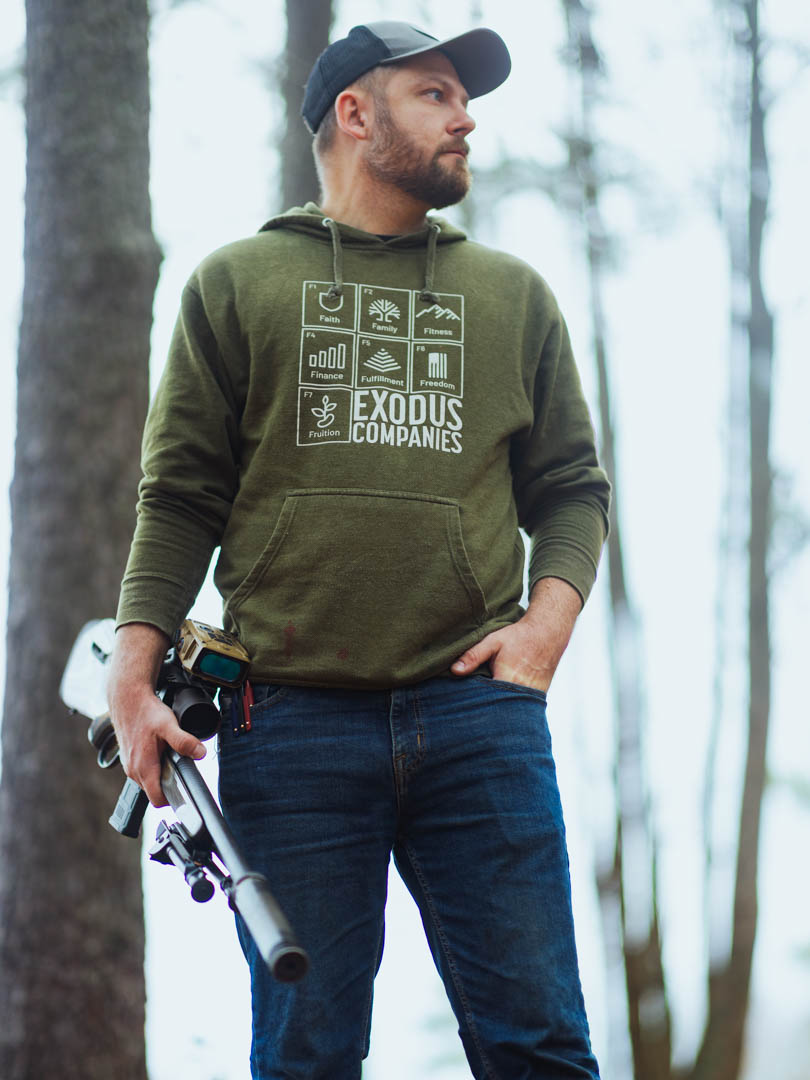 Light weight 223 Lever Gun in the woods