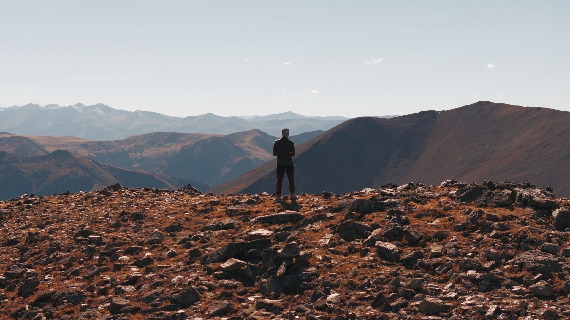 Colorado Rockies Standing on top of the Colorado Rockies