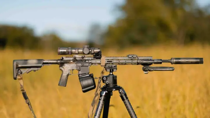 RPK mounted out on the range