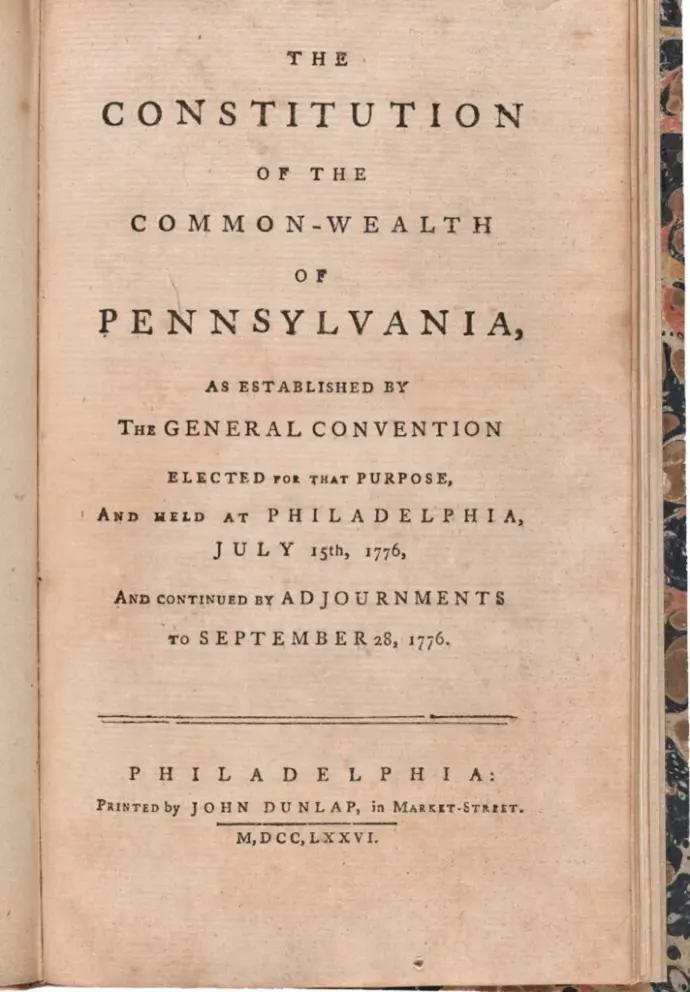 The constitution of the common-wealth of Pennsylvania The constitution of the common-wealth of Pennsylvania