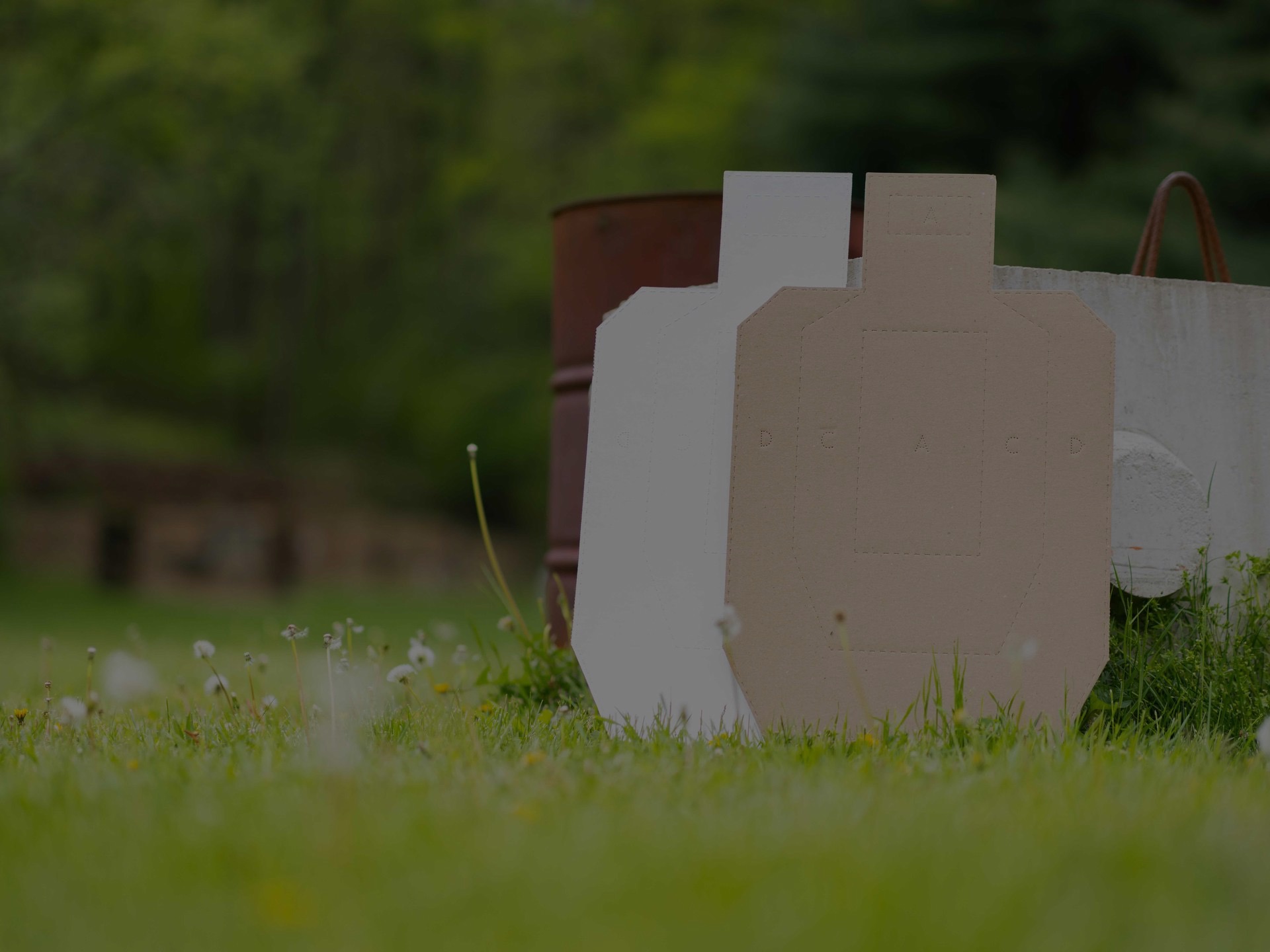 Front and Back of USPSA Targets.