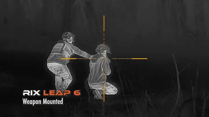 Rix Leap 6 Weapon Mounted Thermal look on two hunters