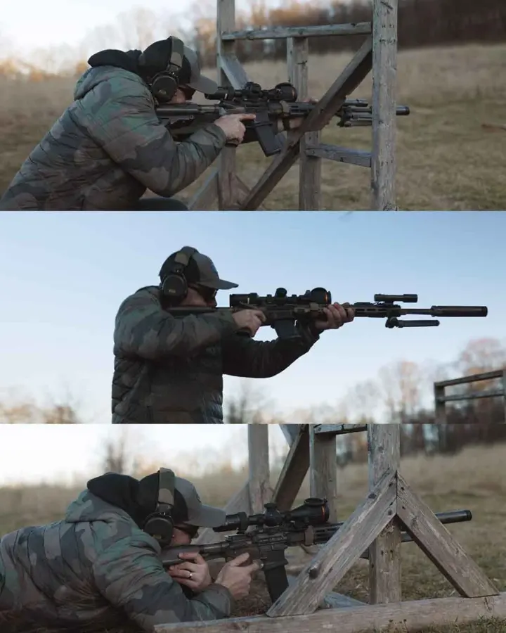 Slideshow of using a thermal scope at the range