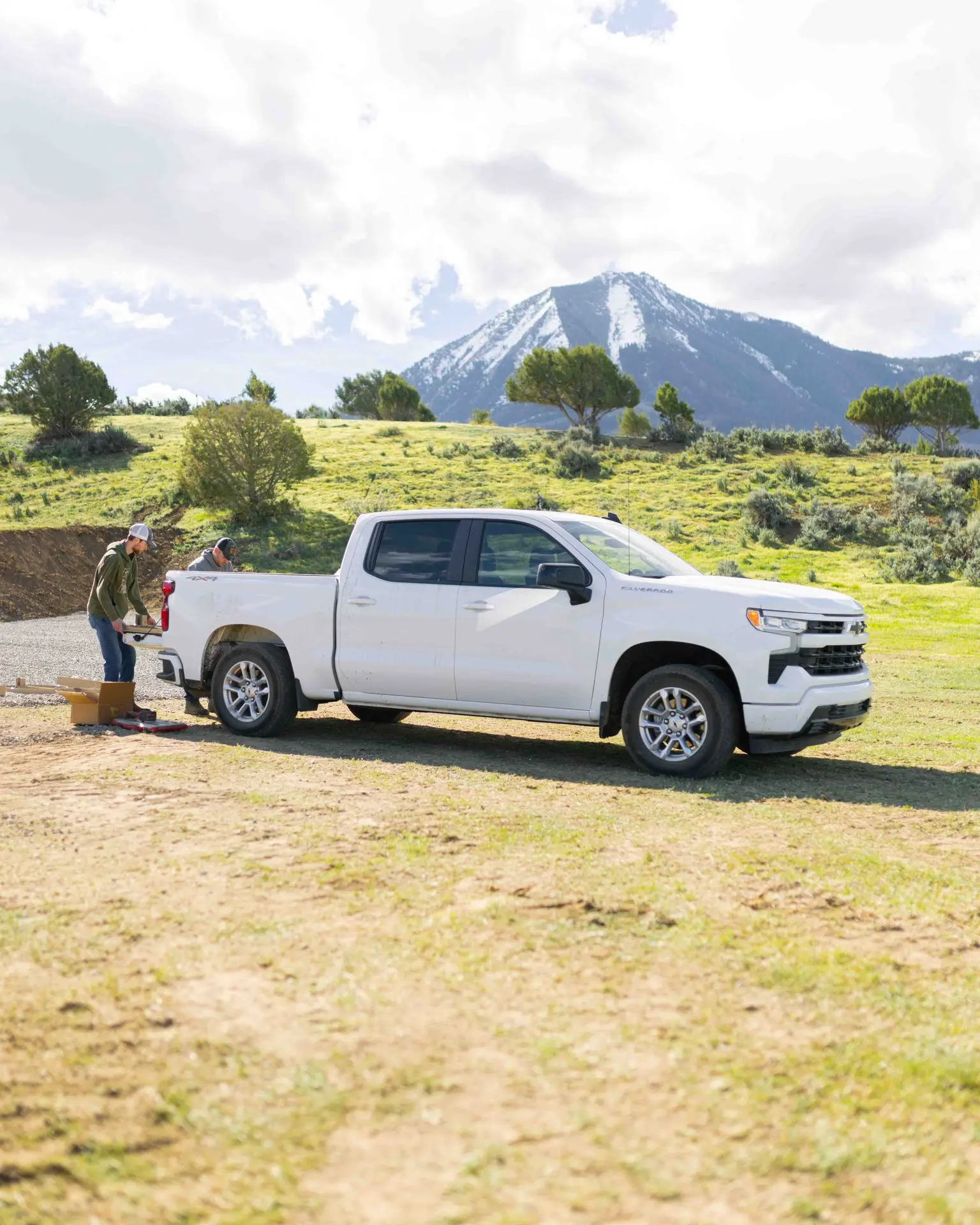 Chevy Silverado in Colorado TA Targets building a range in Colorado with a 1500 Silverado