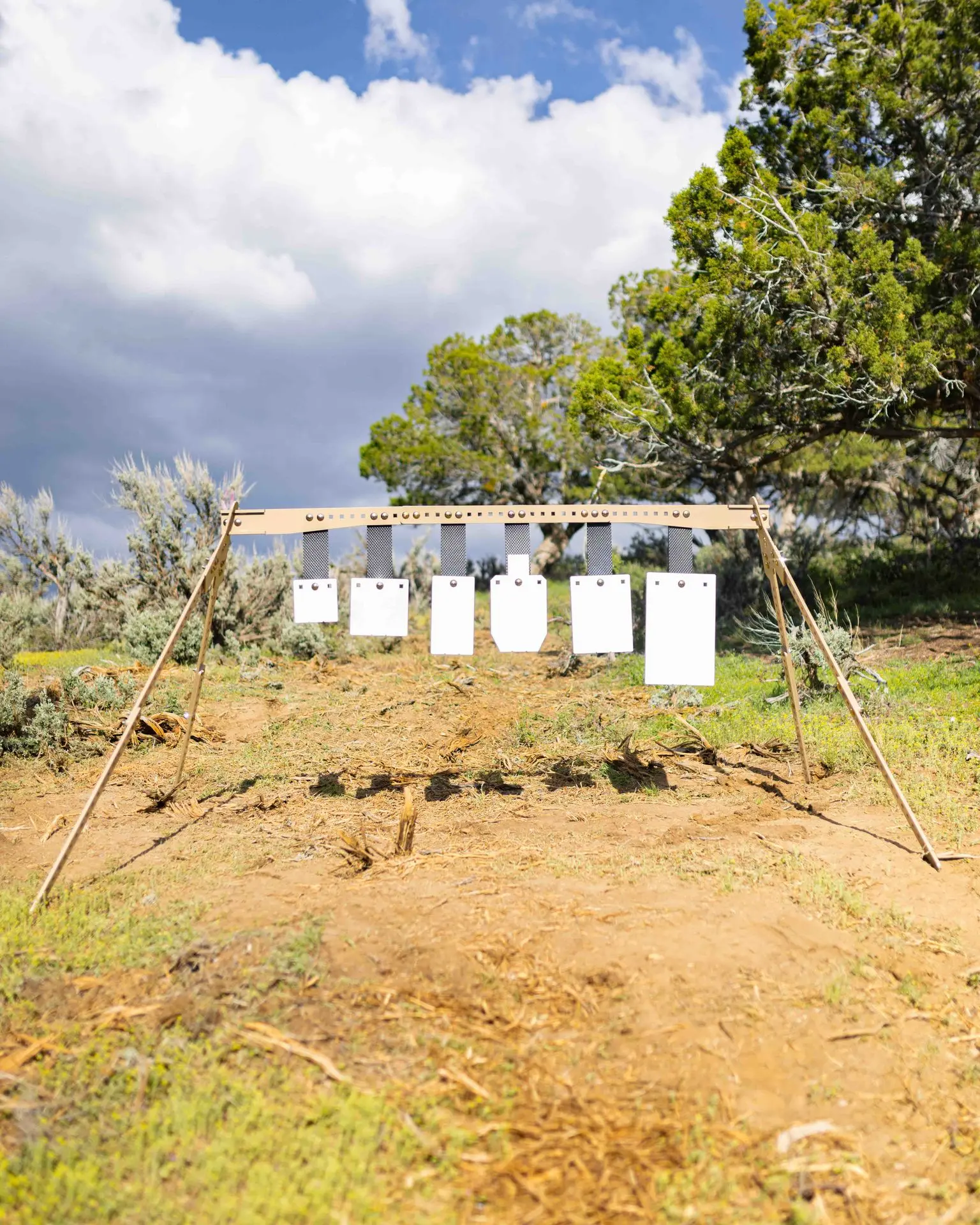 TA Targets KYL Steel Target Plate Rack TA Targets KYL Plate rack made out of AR500 Stands and AR550 Gongs