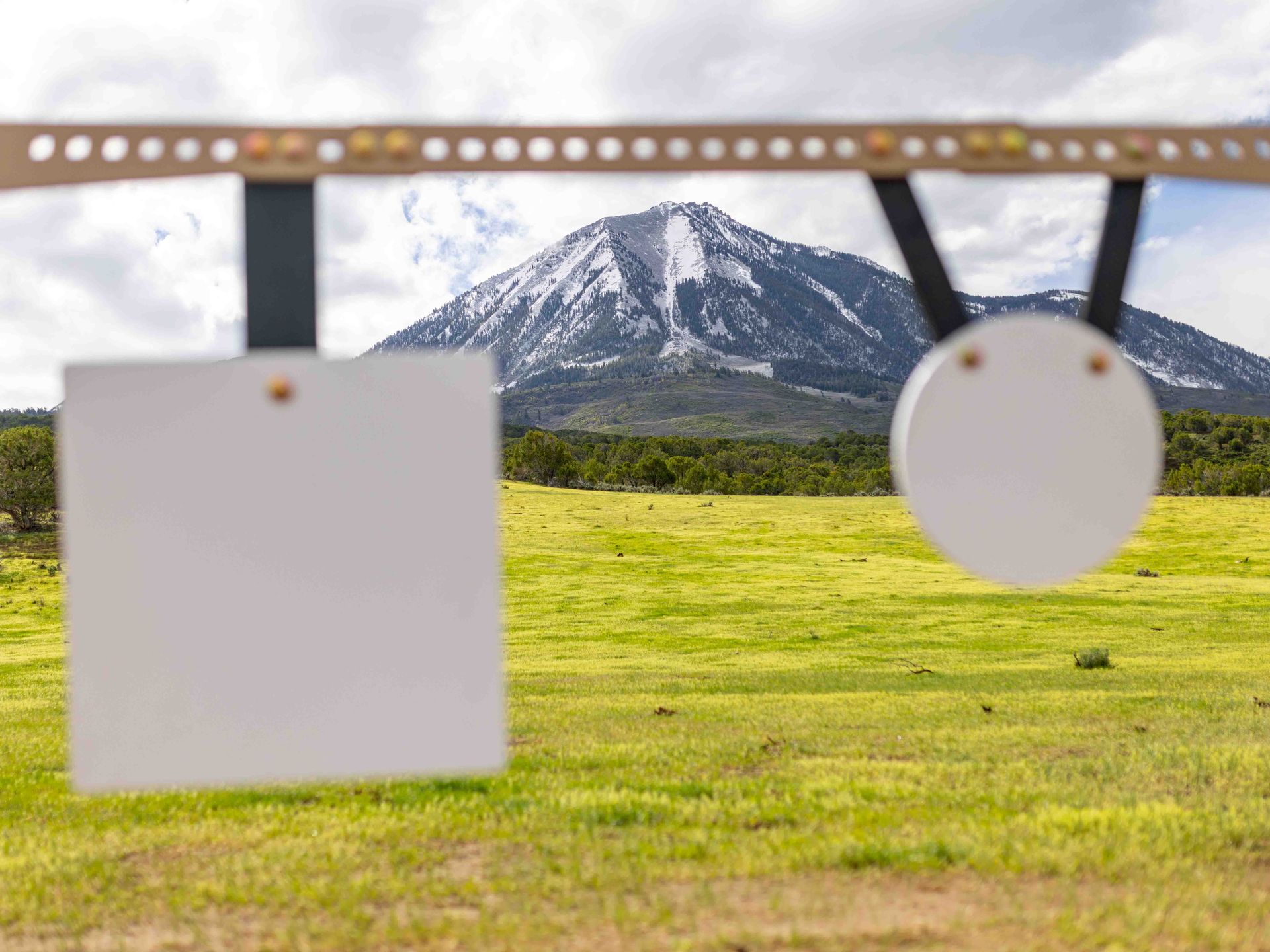 Gongs and the Colorado Mounts 18X18 and 12 Inch AR550 Gongs at the Colorado Mountains