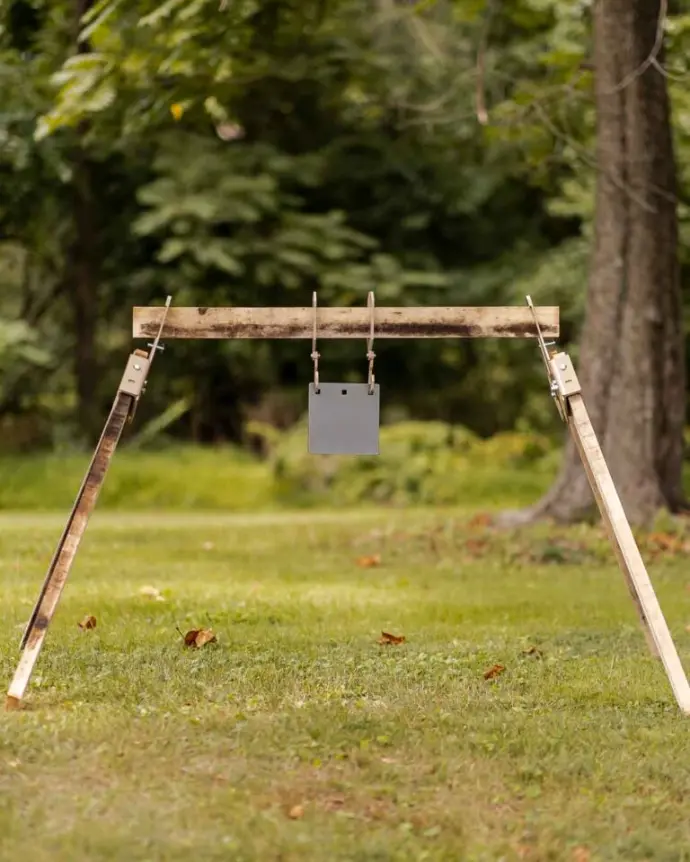 Sawhorse Target System with a Genesis Gong