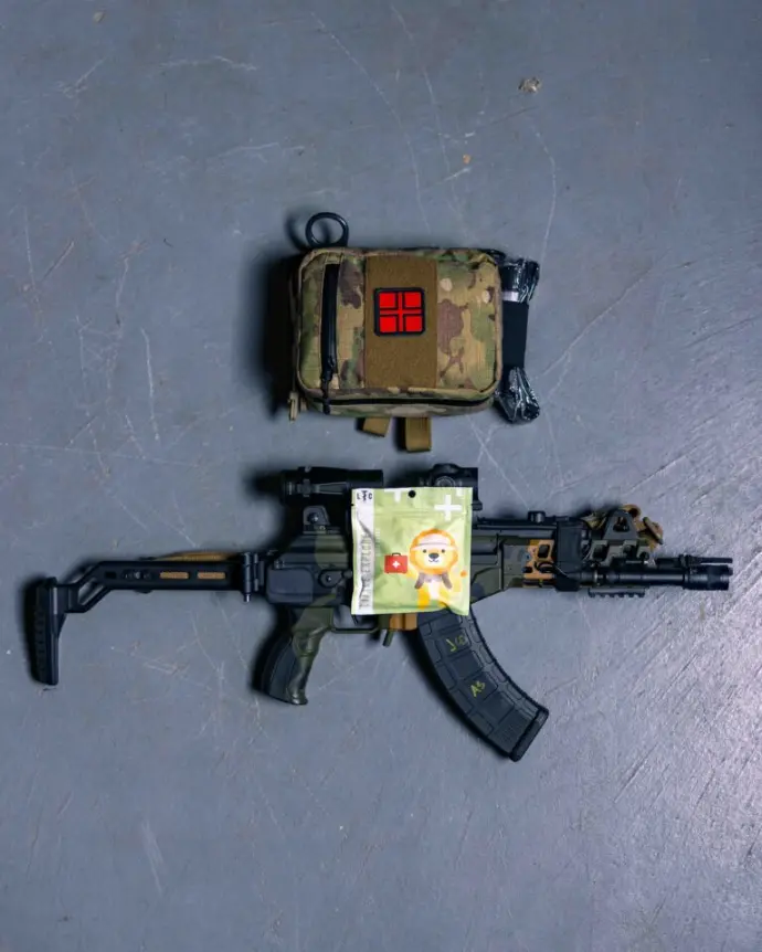 AR15 with Live the Creed Out Pouch