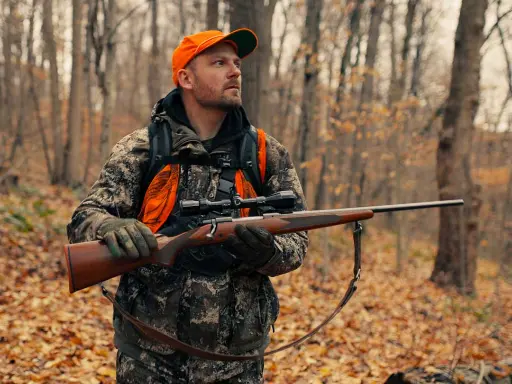 Jared hunting in the middle of the wilderness