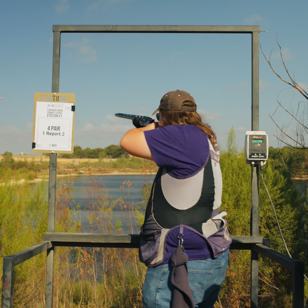 Shooting sporting clays at Cowboy Capital Ventures