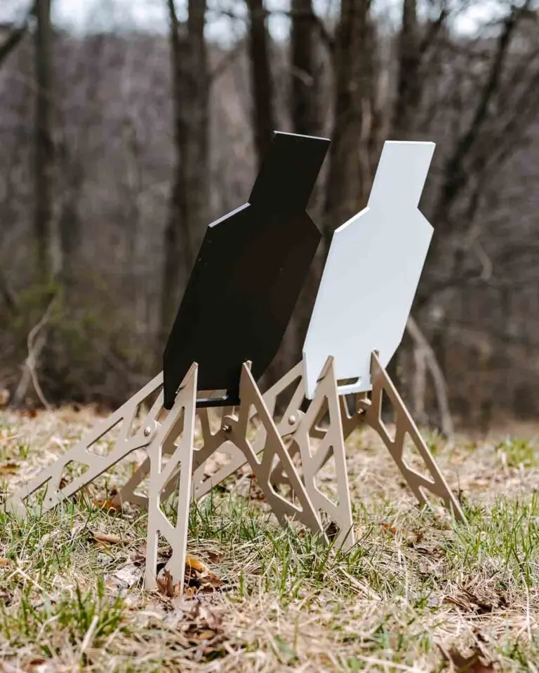 AR500 bronze plate and the AR550 white target