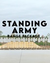 Standing Army Silhouette Target Range Package