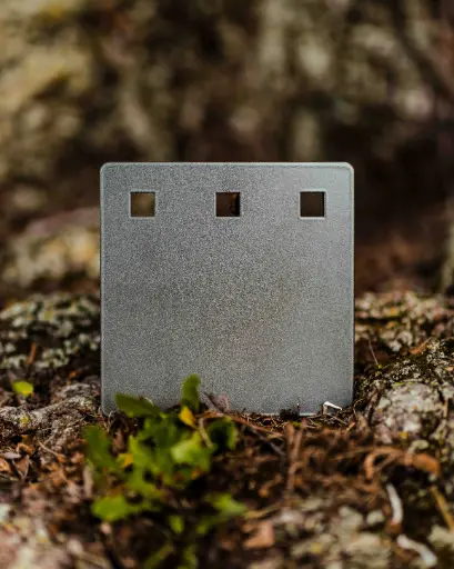 [GONG-38-6INCHSQUARE-3H] 6″ Square AR500 Gong